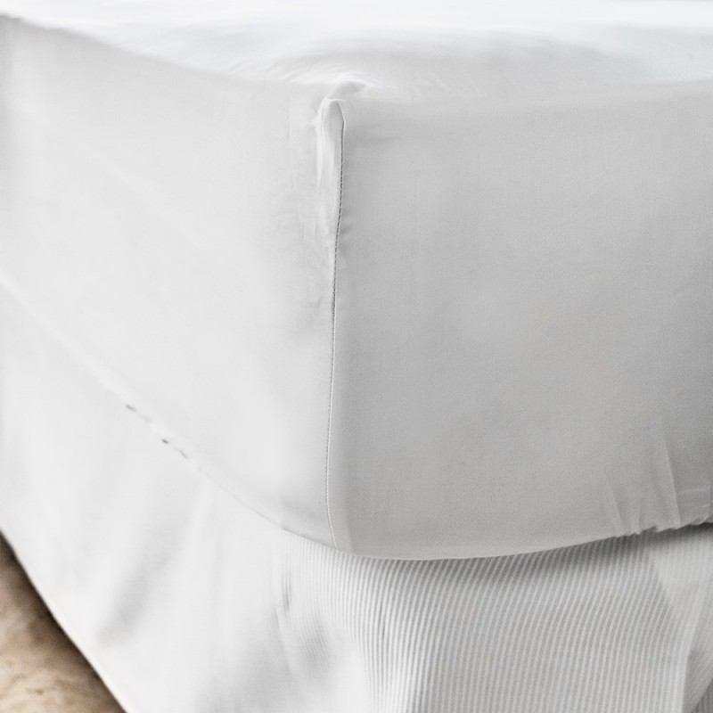 Fitted Sheet White Egyptian Cotton 300 thread count
