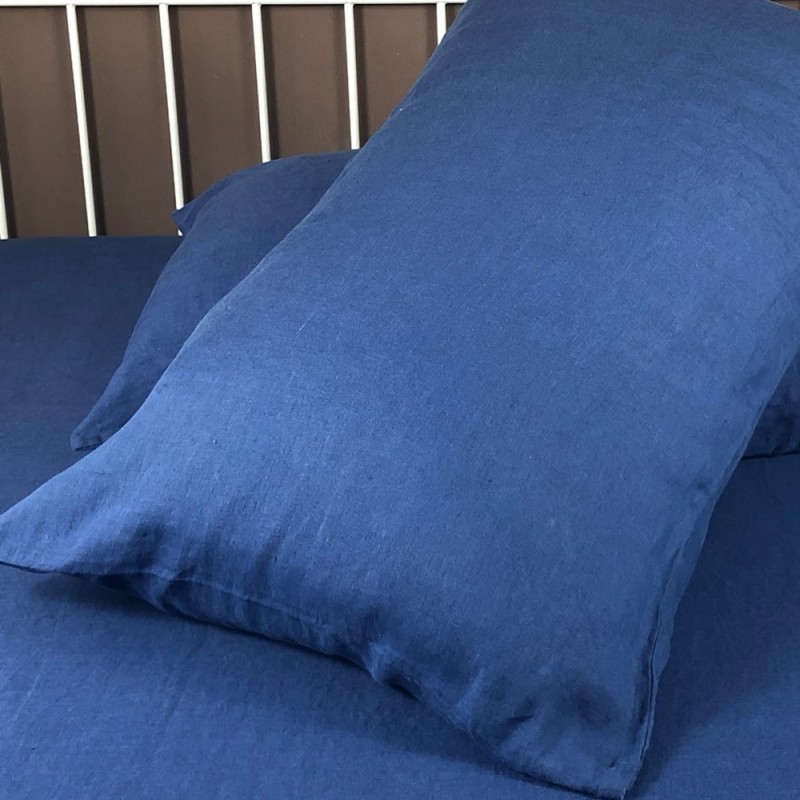 Pillowcase Classic Linen Atlanta Blue