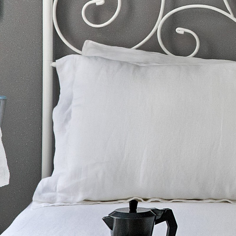 Oxford Pure Linen Pillowcases, white, set of 2